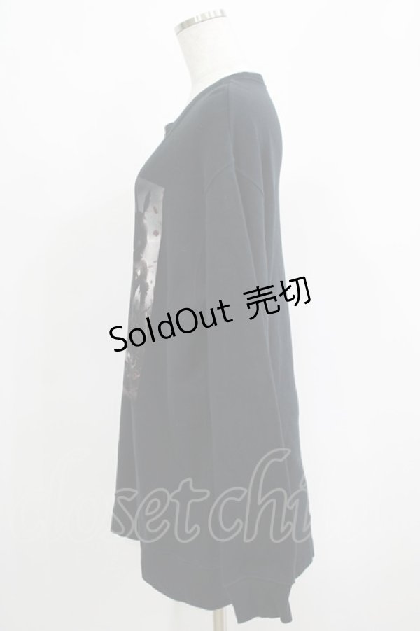 画像2: NieR Clothing / プリントSWEAT   黒 H-25-04-21-1043-PU-TO-KB-ZH (2)