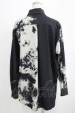 画像3: ACDC RAG / プリントブロッキングシャツ  黒 H-25-04-21-1050-PU-BL-KB-ZH (3)