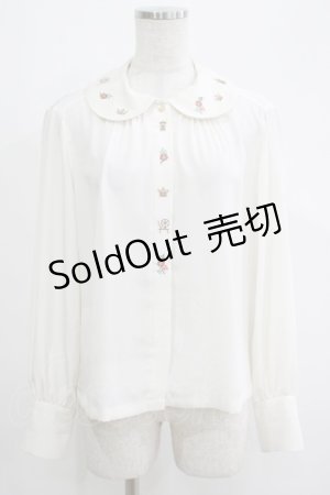 画像: Jane Marple / Grimm embroideryブラウス M アイボリー H-25-04-21-1052-JM-BL-KB-ZH