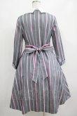 画像3: Jane Marple / Ribbon stripe jacquardのパブリックドレス  グレー H-25-04-21-1005-JM-OP-KB-ZH (3)