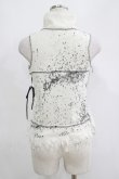 画像3: HIDEROCK Design / ダメージカットノースリーブトップス  白 H-25-04-21-1054-PU-TO-KB-ZH (3)