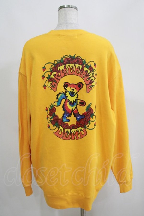 画像3: Candy Stripper / TIE DYE DEAD BEAR SWEAT 2 GOLD YELLOW H-25-04-21-1057-PU-TO-KB-ZH (3)
