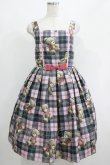 画像1: Emily Temple cute / Teddy Bear Tartanノースリーブワンピース - ピンク H-25-04-21-1006-ET-OP-KB-ZH (1)