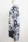 画像2: NieR Clothing / 総柄プリントロンT   H-25-04-21-1060-PU-TO-KB-ZH (2)