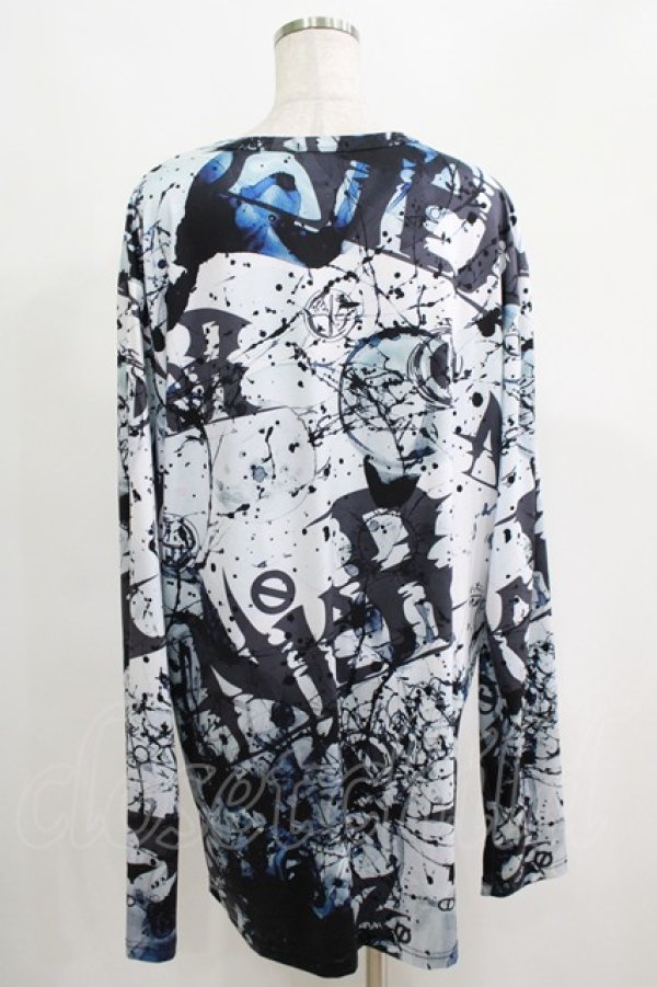 画像3: NieR Clothing / 総柄プリントロンT   H-25-04-21-1060-PU-TO-KB-ZH (3)