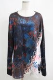 画像1: NieR Clothing / 総柄プリントロンT   H-25-04-21-1061-PU-TO-KB-ZH (1)