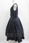 画像2: Jane Marple Dans Le Salon / Cold mercerized clothノースリーブドレス M ダークネイビー H-25-04-21-1007-JM-OP-KB-ZH (2)