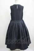 画像3: Jane Marple Dans Le Salon / Cold mercerized clothノースリーブドレス M ダークネイビー H-25-04-21-1007-JM-OP-KB-ZH (3)