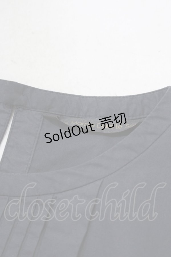 画像4: Jane Marple Dans Le Salon / Cold mercerized clothノースリーブドレス M ダークネイビー H-25-04-21-1007-JM-OP-KB-ZH (4)