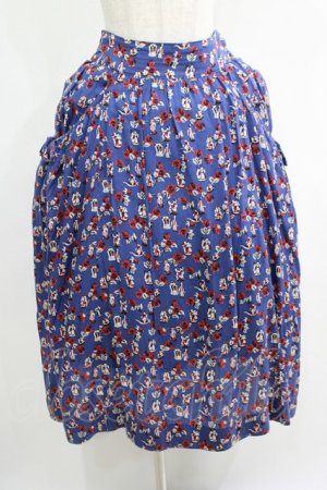 画像: Jane Marple Dans Le Salon / Dance With Roses Drawstring Skirt  ネイビー H-25-04-21-1008-JM-SK-KB-ZH