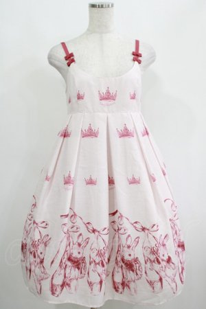 画像: Emily Temple cute / Crown BUNNYキャミワンピース  ピンク H-25-04-21-1012-ET-OP-KB-ZH