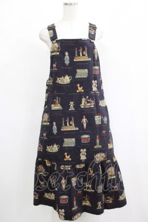 画像: Jane Marple / Toy museumサロペットスカート  ネイビー H-25-04-21-1015-JM-OP-KB-ZH