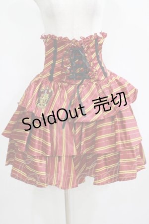 画像: ATELIER PIERROT / ハリー・ポッター フリルコルセットスカート  グリフィンドール（レッド） H-25-04-21-1019-EL-SK-KB-ZH