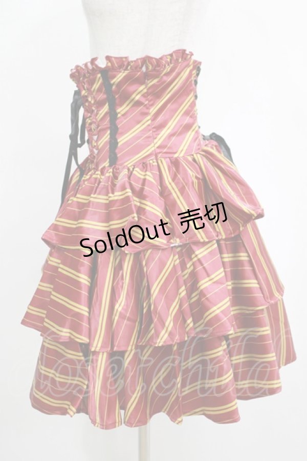 画像2: ATELIER PIERROT / ハリー・ポッター フリルコルセットスカート  グリフィンドール（レッド） H-25-04-21-1019-EL-SK-KB-ZH (2)