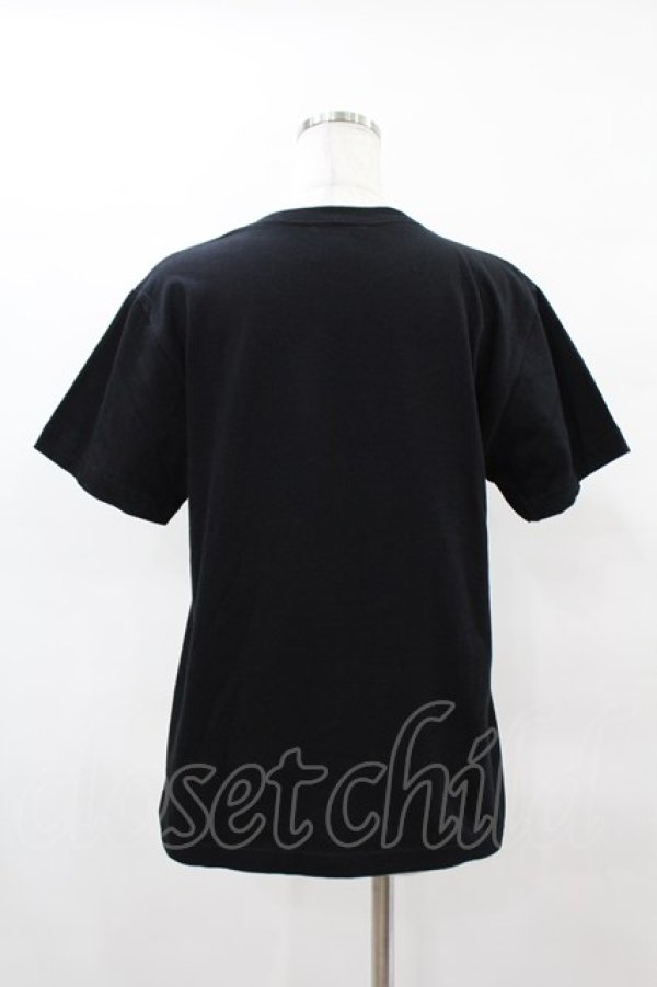 画像2: KRY CLOTHING / 英字プリントTシャツ  黒×ホログラム H-25-04-22-047-EL-TS-KB-ZH (2)