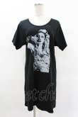 画像1: HYSTERIC GLAMOUR / COURTNEY LOVE カットソーワンピース  黒 H-25-04-22-004-PU-OP-KB-ZH (1)