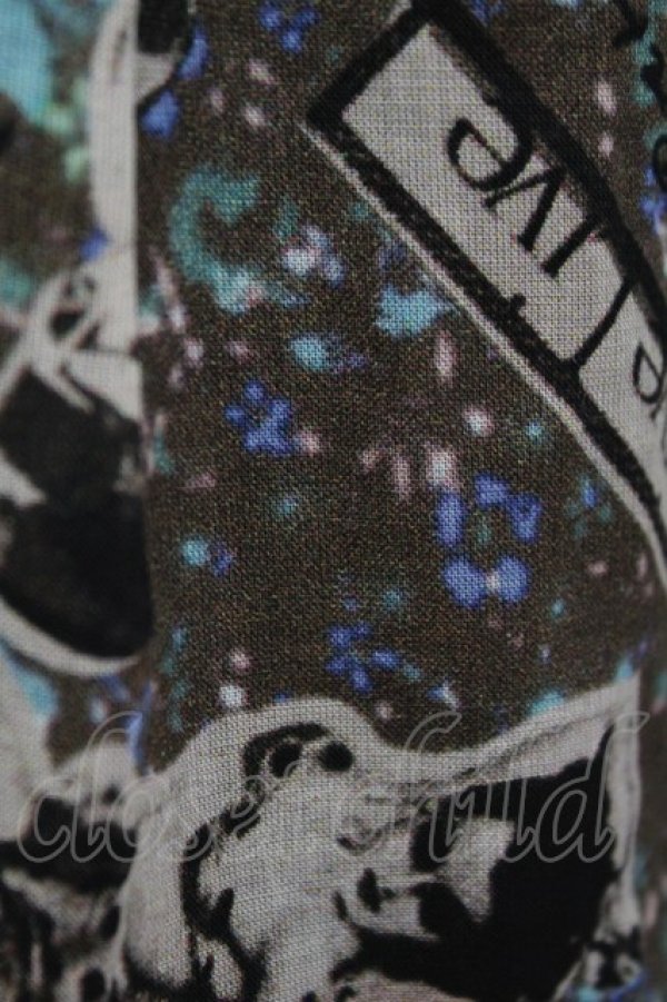 画像3: RNA / 総柄ワンピース  茶 H-25-04-22-005-PU-OP-KB-ZH (3)