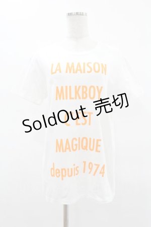 画像: MILKBOY / MAISON TEE S 白 H-25-04-22-007-MB-TO-KB-ZH