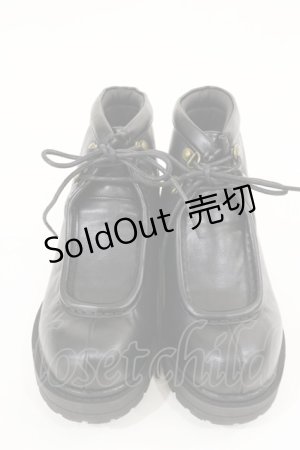 画像: Fi.n.t / プチレースアップブーティー M ブラック H-25-04-22-1043-CA-AC-NS-ZH