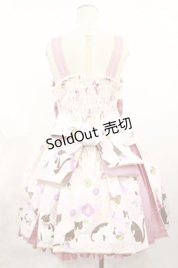 画像3: metamorphose / まどろみの浪漫タックジャンパースカート Free ピンク H-25-04-22-1003-ME-OP-NS-ZH (3)