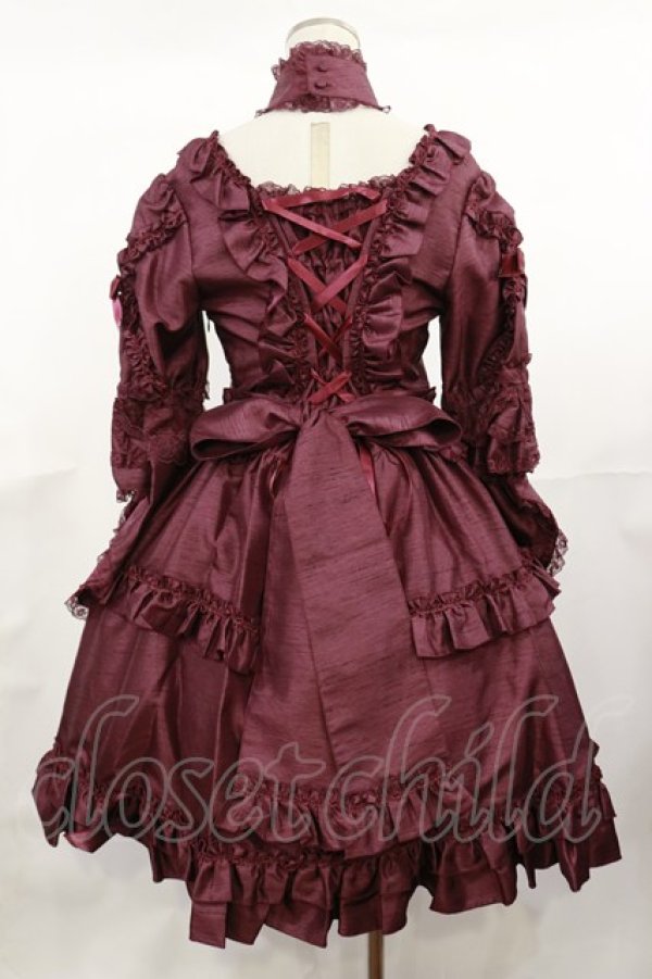 画像3: metamorphose / Eternal Queenワンピース Free ボルドー H-25-04-22-1007-ME-OP-NS-ZH (3)