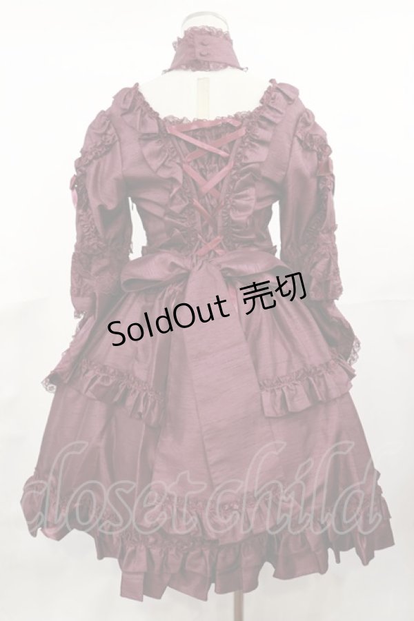 画像3: metamorphose / Eternal Queenワンピース Free ボルドー H-25-04-22-1007-ME-OP-NS-ZH (3)