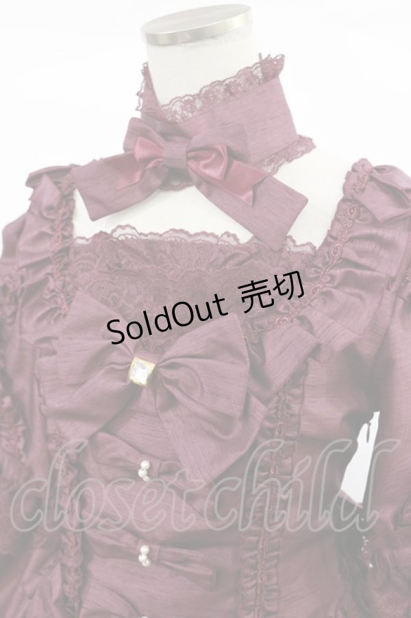 画像4: metamorphose / Eternal Queenワンピース Free ボルドー H-25-04-22-1007-ME-OP-NS-ZH (4)