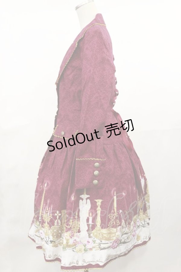 画像2: metamorphose / dim lightドレスコート Free ボルドー H-25-04-22-1008-ME-OP-NS-ZH (2)