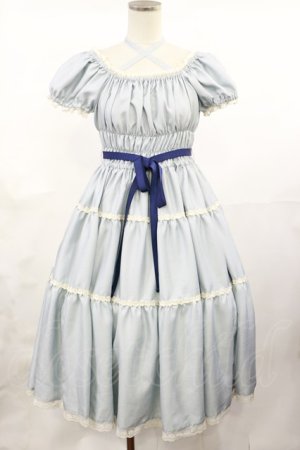 画像: Enchantlic Enchantilly / 薔薇レース三段ティアードワンピース Free サックス H-25-04-22-1009-LO-OP-NS-ZH