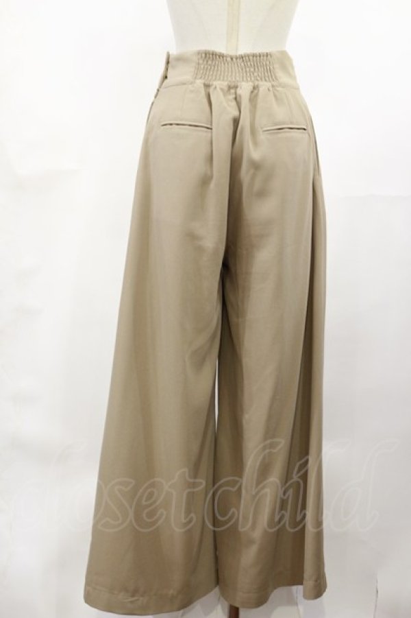 画像2: an another angelus / ハイウエストワイドパンツ Free BEIGE H-25-04-22-1018-CA-PA-NS-ZH (2)