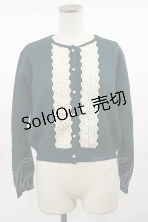 画像: an another angelus / フロントレース使いニットカーディガン Free BLUE GREEN H-25-04-22-1026-CA-TO-NS-ZH