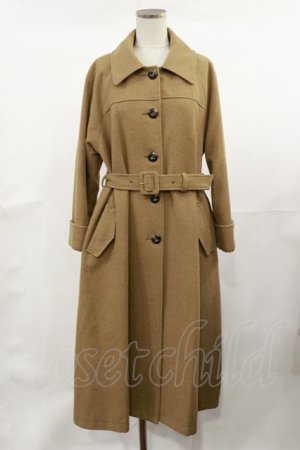 画像: F&A / べっ甲釦ステンカラーオーバーコート Free BEIGE H-25-04-22-1037-LO-CO-NS-C059