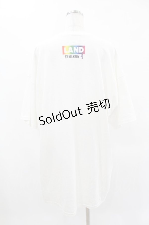 画像2: LAND by MILKBOY / LAND BEAR SPACE RAINBOW TEE 2XL ホワイト H-25-04-22-010-MB-TO-KB-ZH (2)