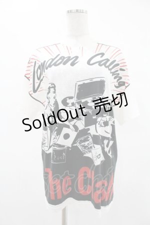 画像: HYSTERIC GLAMOUR / THE CLASH/LONDON CALLING Tシャツ  白 H-25-04-22-012-PU-TO-KB-ZH