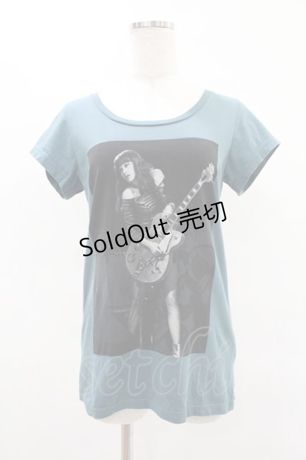 画像1: HYSTERIC GLAMOUR / フォトプリントTシャツ  グリーン H-25-04-22-017-PU-TO-KB-ZH (1)
