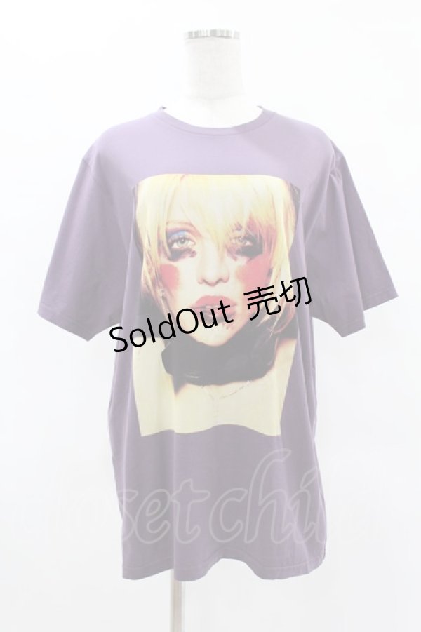画像1: HYSTERIC GLAMOUR / COURTNEY LOVE Tシャツ XL パープル H-25-04-22-019-PU-TO-KB-ZH (1)