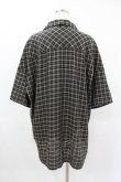 画像2: MiDiom / Check Open Collar Shirt  ブラック H-25-04-22-020-PU-BL-KB-ZH (2)