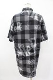 画像2: NieR Clothing / 総柄半袖シャツ  グレー H-25-04-22-021-PU-BL-KB-ZH (2)