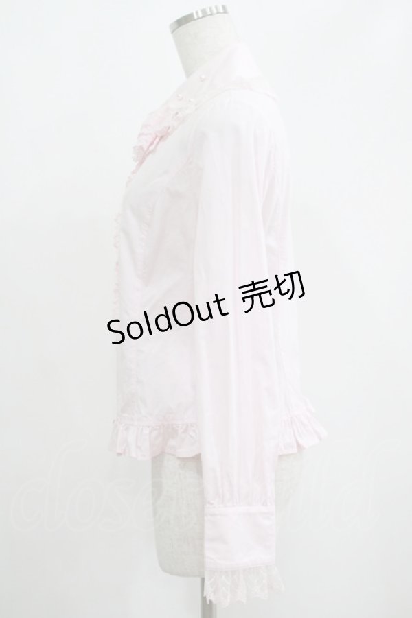 画像2: Angelic Pretty / フロラインパールジャボブラウス Free ピンク H-25-04-23-034-AP-BL-NS-ZH (2)