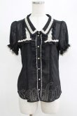 画像1: axes femme / ストライプブラウス M ブラック H-25-04-23-038-AX-BL-NS-ZH (1)