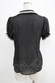 画像3: axes femme / ストライプブラウス M ブラック H-25-04-23-038-AX-BL-NS-ZH (3)