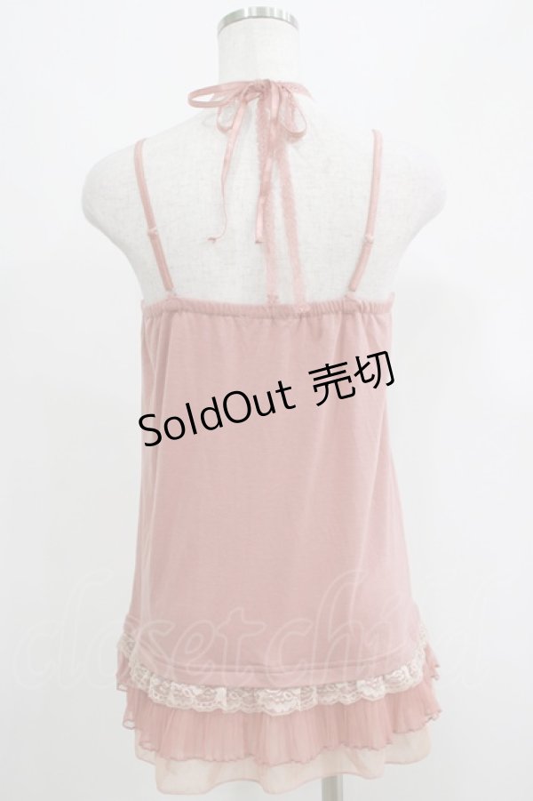 画像3: axes femme / 裾プリーツキャミソール M ピンク H-25-04-23-054-AX-TO-NS-ZH (3)