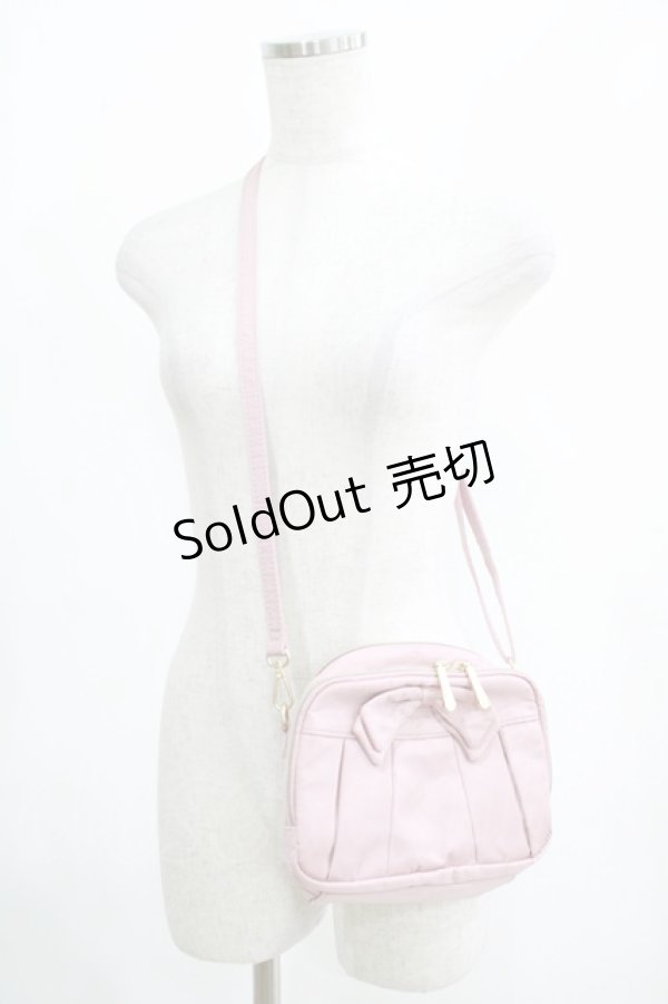 画像1: m petit by misako / リボンショルダーバッグ  ピンク H-25-04-23-057-LO-BG-YZ-ZH (1)