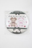 画像1: BABY,THE STARS SHINE BRIGHT / くみゃちゃんのSweet Heart Check柄缶バッジ  ブラック H-25-04-23-060-BA-AC-NS-ZH (1)
