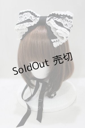 画像: BABY,THE STARS SHINE BRIGHT / ハートいっぱいリボンリボンヘッドドレス  ブラック H-25-04-23-075-BA-AC-NS-ZH