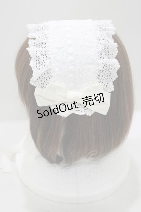 画像2: BABY,THE STARS SHINE BRIGHT / さくらんぼレースのヘッドドレス  オフ H-25-04-23-077-BA-AC-NS-ZH (2)