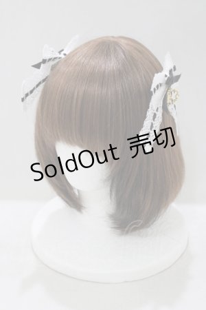 画像: BABY,THE STARS SHINE BRIGHT / Strawberry Sweetheart Cakeレースリボンコーム  ブラック H-25-04-23-078-BA-AC-NS-ZH