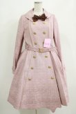 画像1: Angelic Pretty / Melty Ribbon Chocolateトレンチコート L ピンク H-25-04-23-009-AP-CO-NS-ZH (1)