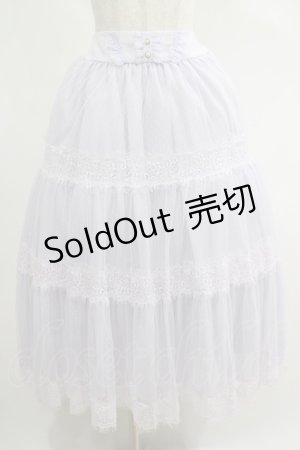 画像: axes femme / ドットチュールロングスカート M ラベンダー H-25-04-23-020-AX-SK-NS-ZH