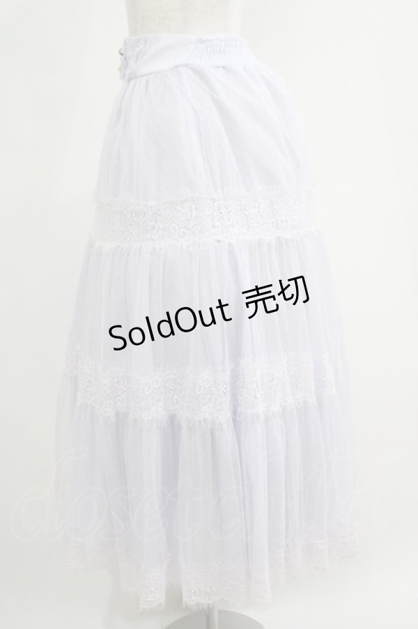 画像2: axes femme / ドットチュールロングスカート M ラベンダー H-25-04-23-020-AX-SK-NS-ZH (2)